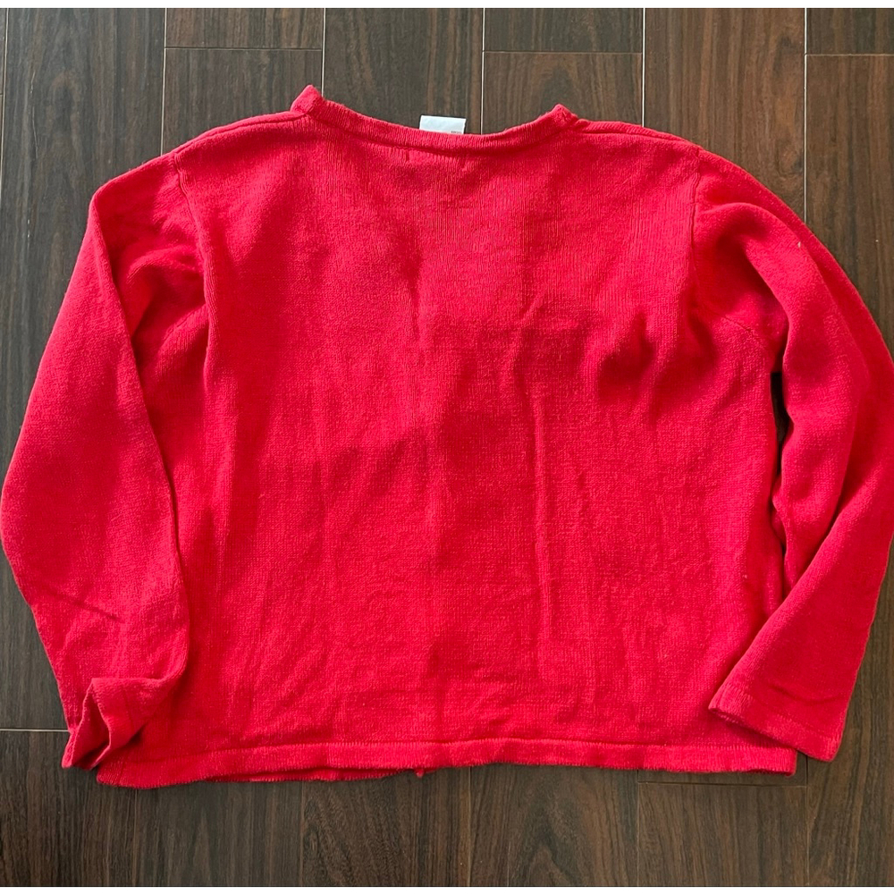 BP Design Women’s XL Nutcracker Embroidered Christmas Cardigan Sweater Red - Picture 5 of 5